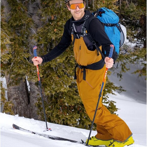 Strafe Nomad Bib Pants Waterproof Hiking Overalls Zip Pockets Suspenders Medium - Picture 1 of 6